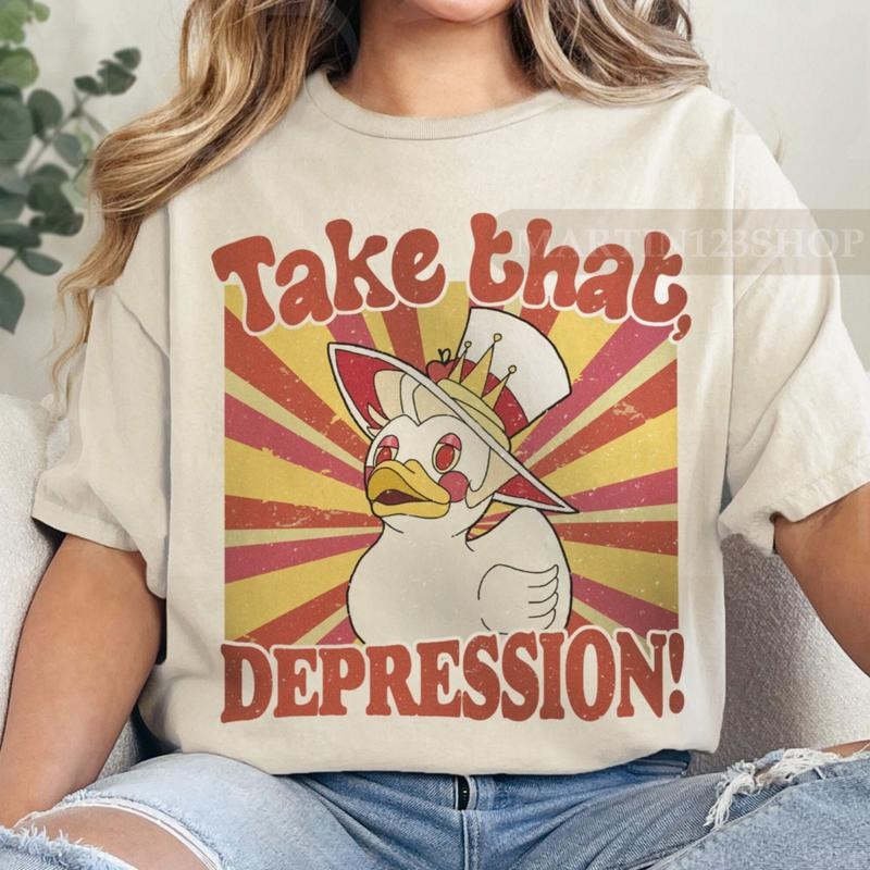 Take That Depression Duck TAKE THAT DEPRESSION Hazbin Hotel Lucifer Hazbin Hotel Fan Art Depression Duck T-Shirts, Hoodie, Sweatshirt - T-Shirt, Sweatshirt, Hoodie