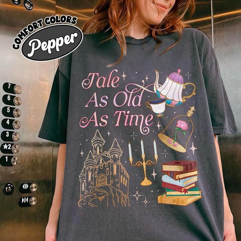 Tale As Old As Time Shirt Belle Princess Beauty Princess Shirt Family Vacation Bookish Shirt Princess Book Club Shirt T-Shirts, Hoodie, Sweatshirt - T-Shirt, Sweatshirt, Hoodie