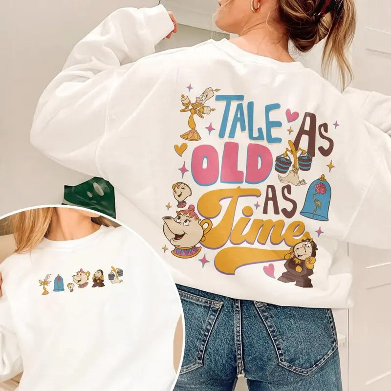 Tale As Old As Time Belle Princess Shirt Retro Beauty Princess Shirt Tale As Old As Time Magic Fairy Tales Shirt T-Shirts, Hoodie, Sweatshirt - T-Shirt, Sweatshirt, Hoodie