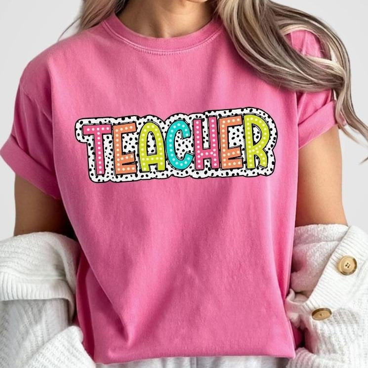 Teacher Dalmatian Shirt Teacher Graduation Back School Teacher Teacher Appreciation Teacher New Teacher Retro Teacher Kindergarten Teacher 1st Grade Teacher Teacher Top T-Shirts, Hoodie, Sweatshirt - T-Shirt, Sweatshirt, Hoodie