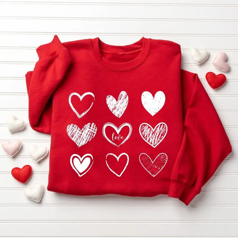 Teacher Hearts Cute Love Teacher Valentine Shirt Cotton Fabric T-Shirts, Hoodie, Sweatshirt - T-Shirt, Sweatshirt, Hoodie