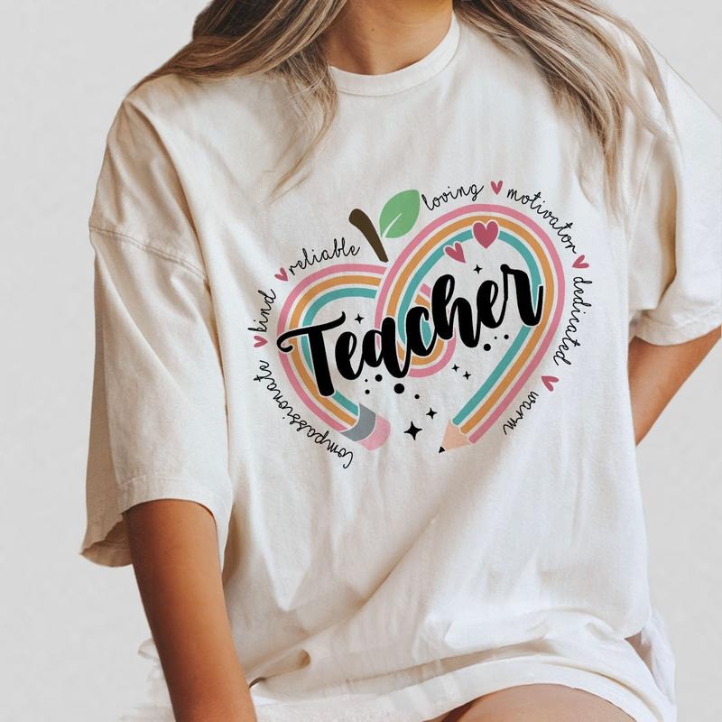 Teacher Pencil Shirt New Teacher Shirt Teacher Life Shirt Compassionate Kind Reliable Teacher Love Best Teacher Shirt Back School Teacher Kindergarten Teacher Teacher Appreciation Love Teacher Teacher Top T-Shirts, Hoodie, Sweatshirt - T-Shirt, Sweatshirt, Hoodie
