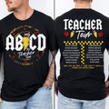 Teacher Shirt Abcd Teacher Tour Shirt Back School Shirt End Year Shirt Teacher Kindergarten Teacher Shirt Elementary School TK43GN T-Shirts, Hoodie, Sweatshirt - T-Shirt, Sweatshirt, Hoodie