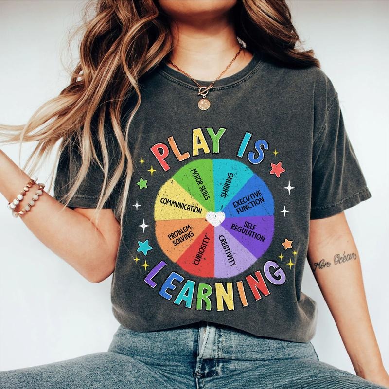 Teacher Shirt Play Is Learning Teacher Teacher Life Back School Teacher Kindergarten Teacher Teacher Appreciation Teacher Comfort Shirt Teacher First Day School Love Teacher Student TeacherWomen Top T-Shirts, Hoodie, Sweatshirt - T-Shirt, Sweatshirt, Hoodie