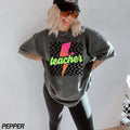 Teacher Shirt Retro Teacher Shirt Lightning Bolt Teacher Back School Shirt Teacher Appreciation T-Shirts, Hoodie, Sweatshirt - T-Shirt, Sweatshirt, Hoodie