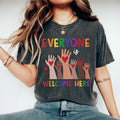 Teacher Her Everyone Is Welcome Here Shirt Teacher Inclusion Equality Teacher School Shirt New Teacher Teacher Appreciation Teacher Life T-Shirts, Hoodie, Sweatshirt - T-Shirt, Sweatshirt, Hoodie