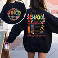 Teacher Tour 2024 Retro Back School Shirt Teachers ABCD Teacher Shirts First Day School Teacher Teacher Teacher Team Shirt Tour Shirt T-Shirts, Hoodie, Sweatshirt - T-Shirt, Sweatshirt, Hoodie
