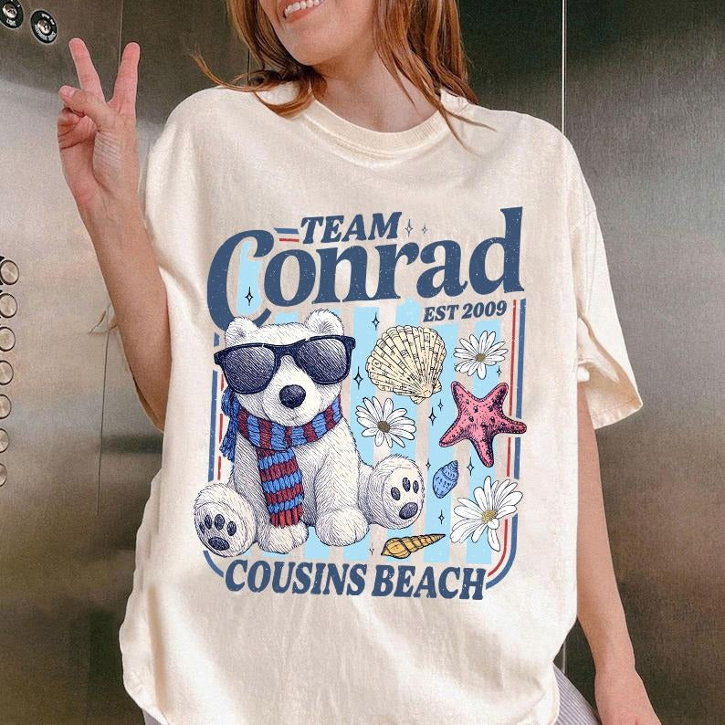 Team Conrad Junior Mint Bear Shirt Comfort Colors Cousins Beach TSITP Shirt Summer Beach Team Conrad Cousins Beach T-Shirts, Hoodie, Sweatshirt - T-Shirt, Sweatshirt, Hoodie