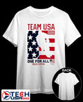 Team USA Hockey 2026 Winter Olympics One For All Heart of Gold shirt Unisex T-shirt, Sweatshirt, Hoodie, Long Sleeve Tee - T-Shirt, Sweatshirt, Hoodie