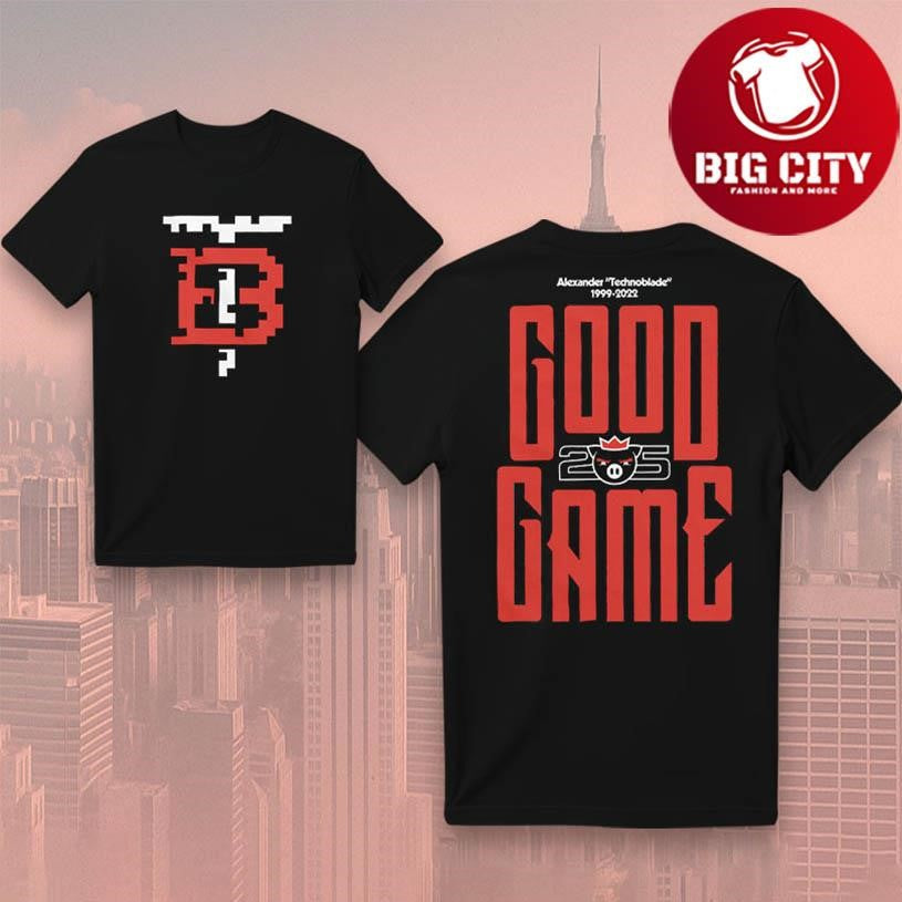 Technoblade Good Game 25 Two Sided Shirt Unisex T-shirt, Sweatshirt, Hoodie, Long Sleeve Tee - T-Shirt, Sweatshirt, Hoodie