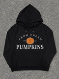Teen Girl'S Letter Print Pumpkin Print Casual Halloween Long Sleeve Hooded Daily All Seasons T-Shirts, Hoodie, Sweatshirt - T-Shirt, Sweatshirt, Hoodie