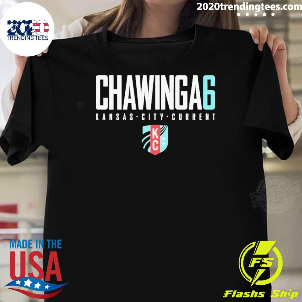 Temwa Chawinga 6 Nwsl Kansas City Current Name And Number Shirt Unisex T-shirt, Sweatshirt, Hoodie, Long Sleeve Tee - T-Shirt, Sweatshirt, Hoodie