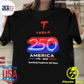 Tesla America 250 1776 2026 Electrifying Freedom For 250 Years Shirt Unisex T-shirt, Sweatshirt, Hoodie, Long Sleeve Tee - T-Shirt, Sweatshirt, Hoodie