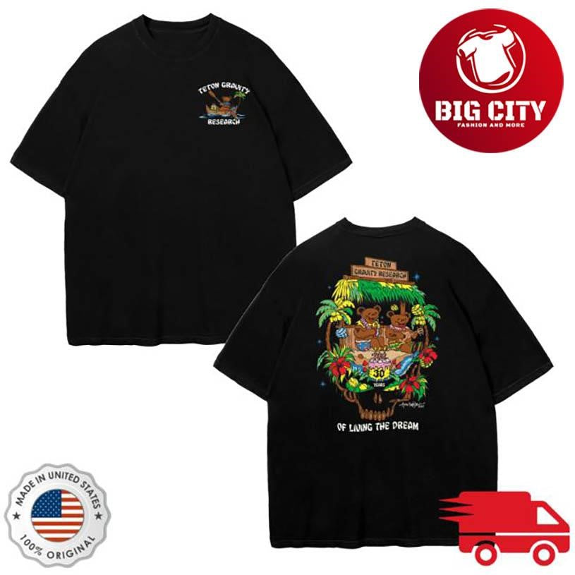 Tetongravity Tgr X Grateful Dead 30 Years By Alex Krastev Two Sided Shirt Unisex T-shirt, Sweatshirt, Hoodie, Long Sleeve Tee - T-Shirt, Sweatshirt, Hoodie