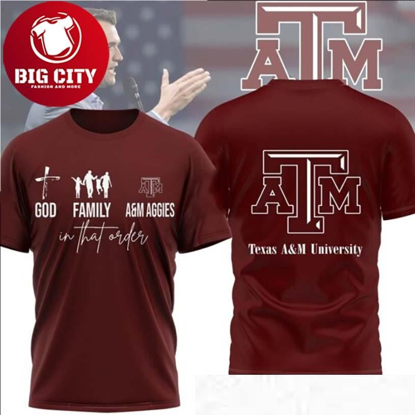 Texas A&amp;M Aggies God Family A&amp;M Two Sided Shirt Unisex T-shirt, Sweatshirt, Hoodie, Long Sleeve Tee - T-Shirt, Sweatshirt, Hoodie