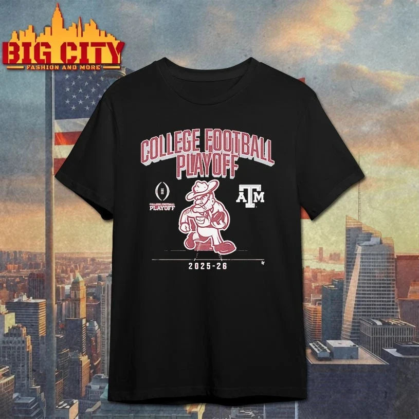 Texas A&amp;M College football playoff 2025 CFP Mascot shirt Unisex T-shirt, Sweatshirt, Hoodie, Long Sleeve Tee - T-Shirt, Sweatshirt, Hoodie