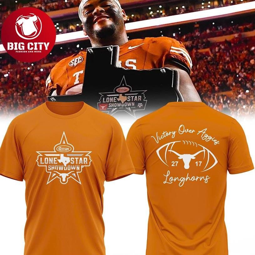Texas Longhorns Victory Over Aggies 2025 NCAA Two Sided Shirt Unisex T-shirt, Sweatshirt, Hoodie, Long Sleeve Tee - T-Shirt, Sweatshirt, Hoodie