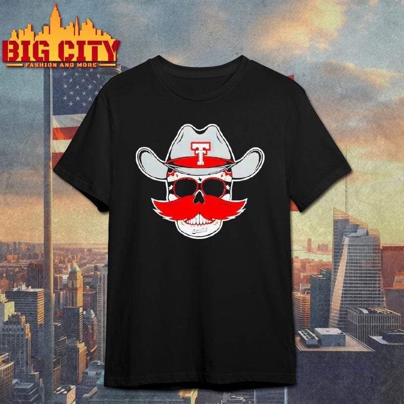 Texas Tech Dark Horse Western Skully Head Shirt Unisex T-shirt, Sweatshirt, Hoodie, Long Sleeve Tee - T-Shirt, Sweatshirt, Hoodie
