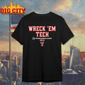 Texas Tech Football 2025 CFP Team Slogan wreck ’em tech shirt Unisex T-shirt, Sweatshirt, Hoodie, Long Sleeve Tee - T-Shirt, Sweatshirt, Hoodie
