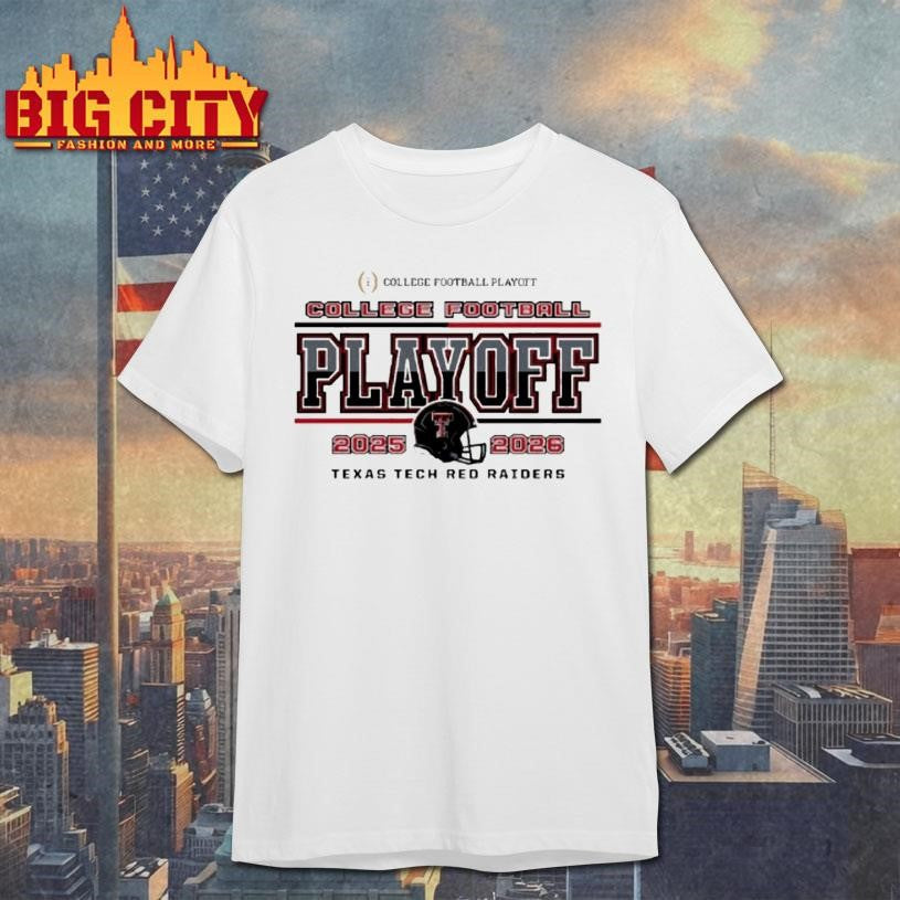 Texas Tech Red Raiders 2025 2026 College Football Playoff Logo Shirt Unisex T-shirt, Sweatshirt, Hoodie, Long Sleeve Tee - T-Shirt, Sweatshirt, Hoodie