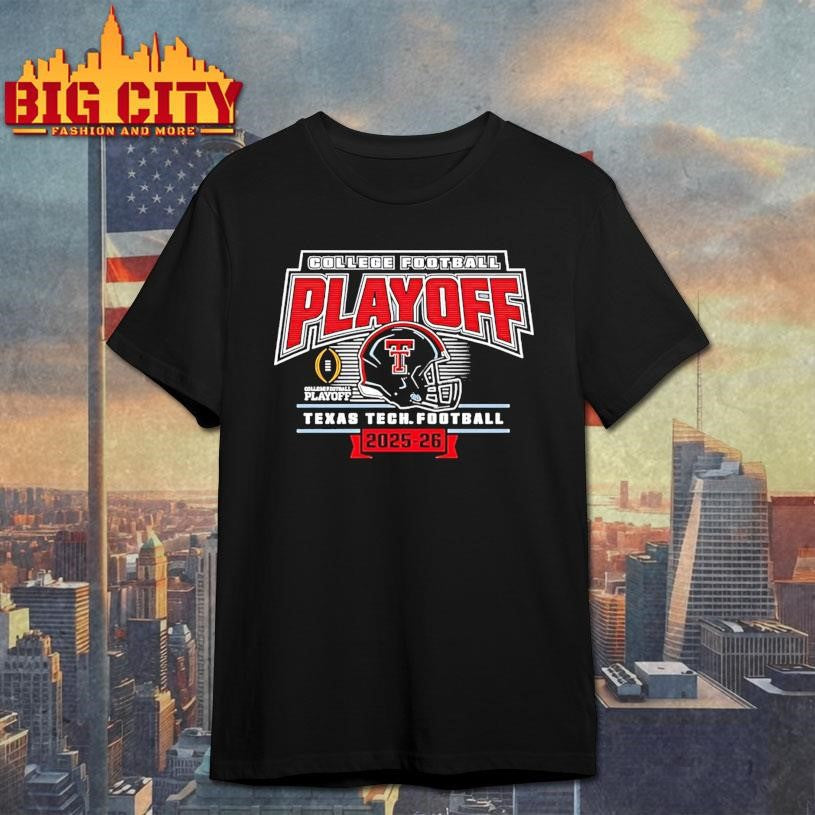 Texas Tech Red Raiders 2025 26 College Football Playoff Helmet Shirt Unisex T-shirt, Sweatshirt, Hoodie, Long Sleeve Tee - T-Shirt, Sweatshirt, Hoodie