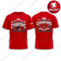 Texas Tech Red Raiders 2025 Big 12 Champions Red Two Sided Shirt Unisex T-shirt, Sweatshirt, Hoodie, Long Sleeve Tee - T-Shirt, Sweatshirt, Hoodie