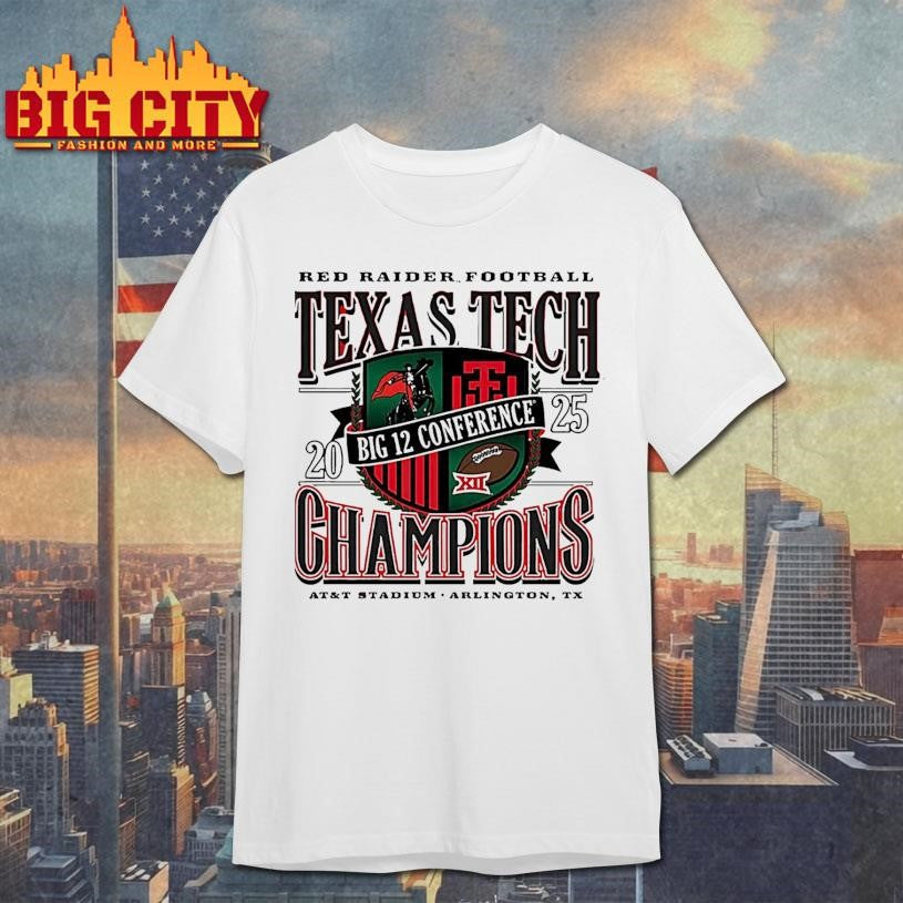 Texas Tech Red Raiders 2025 Big 12 Conference Champions Generation Talent Shirt Unisex T-shirt, Sweatshirt, Hoodie, Long Sleeve Tee - T-Shirt, Sweatshirt, Hoodie