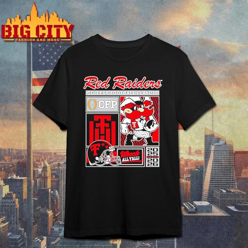 Texas Tech Red Raiders 2025 Cfp Wreck All Yall Shirt Unisex T-shirt, Sweatshirt, Hoodie, Long Sleeve Tee - T-Shirt, Sweatshirt, Hoodie
