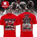 Texas Tech Red Raiders 2025 Champions Big12 Football Two Sided Shirt Unisex T-shirt, Sweatshirt, Hoodie, Long Sleeve Tee - T-Shirt, Sweatshirt, Hoodie