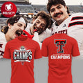 Texas Tech Red Raiders Big12 We Are Champions 2025 Two Sided Shirt Unisex T-shirt, Sweatshirt, Hoodie, Long Sleeve Tee - T-Shirt, Sweatshirt, Hoodie