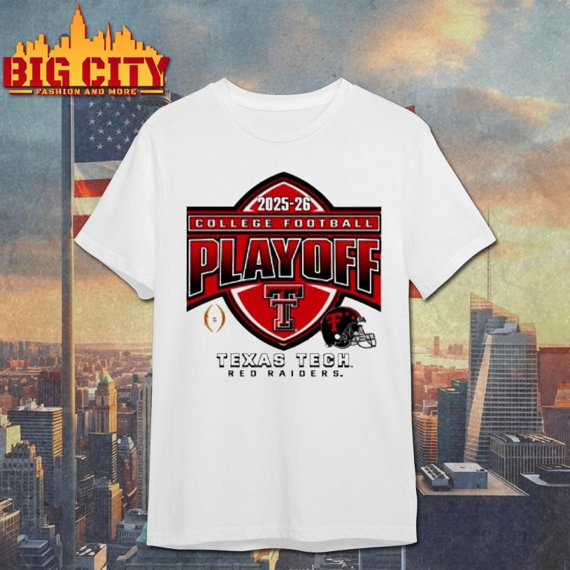 Texas Tech Red Raiders College Football Playoff 2025 26 Logo Shirt Unisex T-shirt, Sweatshirt, Hoodie, Long Sleeve Tee - T-Shirt, Sweatshirt, Hoodie