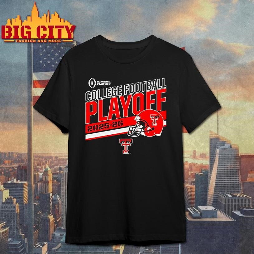 Texas Tech Red Raiders College Football Playoff Helmet 2025 26 Shirt Unisex T-shirt, Sweatshirt, Hoodie, Long Sleeve Tee - T-Shirt, Sweatshirt, Hoodie