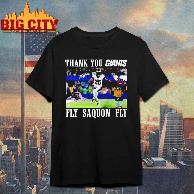 Thank You Giants Fly Saquon Fly Chill Guy Signature shirt Unisex T-shirt, Sweatshirt, Hoodie, Long Sleeve Tee - T-Shirt, Sweatshirt, Hoodie