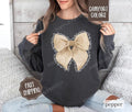 Thankful Bow Comfort Colors Thanksgiving Womenswear T-Shirts, Hoodie, Sweatshirt - T-Shirt, Sweatshirt, Hoodie