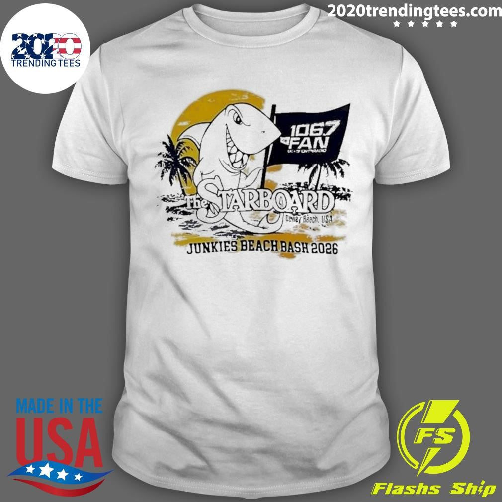 The 106.7 Fan Dc . Sports Radio The Starboard Dewey,Usa Junkies Beach Bash 2026 Shirt Unisex T-shirt, Sweatshirt, Hoodie, Long Sleeve Tee - T-Shirt, Sweatshirt, Hoodie