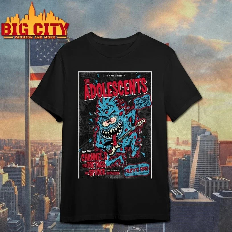The Adolescents December 13 2025 Alex’s Bar in Long Beach CA Poster shirt Unisex T-shirt, Sweatshirt, Hoodie, Long Sleeve Tee - T-Shirt, Sweatshirt, Hoodie