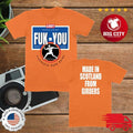 The Almighty Fuk You Orange Two Sided Shirt Unisex T-shirt, Sweatshirt, Hoodie, Long Sleeve Tee - T-Shirt, Sweatshirt, Hoodie