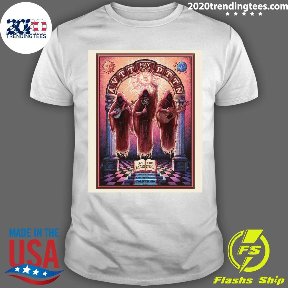 The Avett Brothers May 8 2026 The Masonic San Francisco CA Shirt Unisex T-shirt, Sweatshirt, Hoodie, Long Sleeve Tee - T-Shirt, Sweatshirt, Hoodie