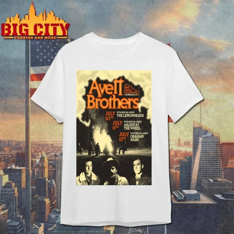 The Avett Brothers Red Rocks Amphitheatre July 10-12 2026 Show Poster shirt Unisex T-shirt, Sweatshirt, Hoodie, Long Sleeve Tee - T-Shirt, Sweatshirt, Hoodie