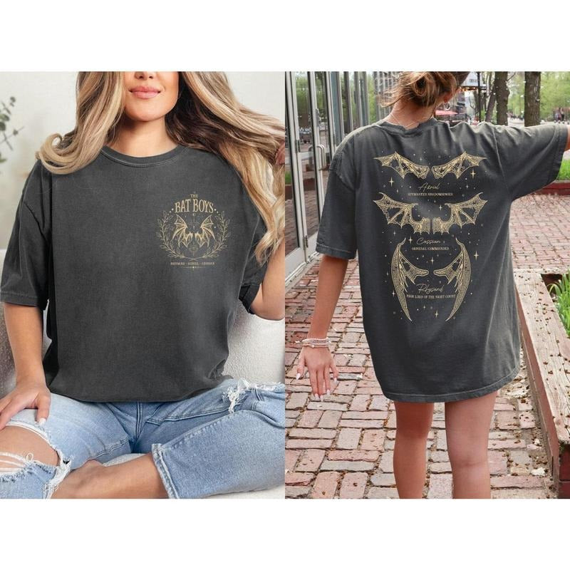 Bat Comfort Color Shirt Bat Night Court Acotar Shirt Acotar Bat Acotar Shirt Azriel Acotar Shirt Azriel T-Shirts, Hoodie, Sweatshirt - T-Shirt, Sweatshirt, Hoodie