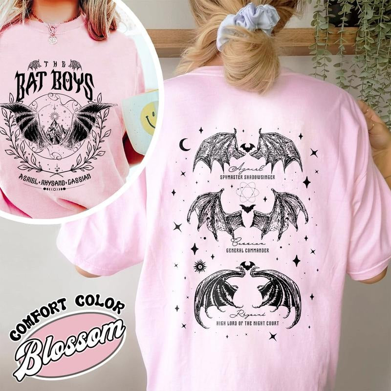Bat Comfort Color Night Court Acotar Azriel Acotar Azriel Comfort T-Shirts, Hoodie, Sweatshirt - T-Shirt, Sweatshirt, Hoodie