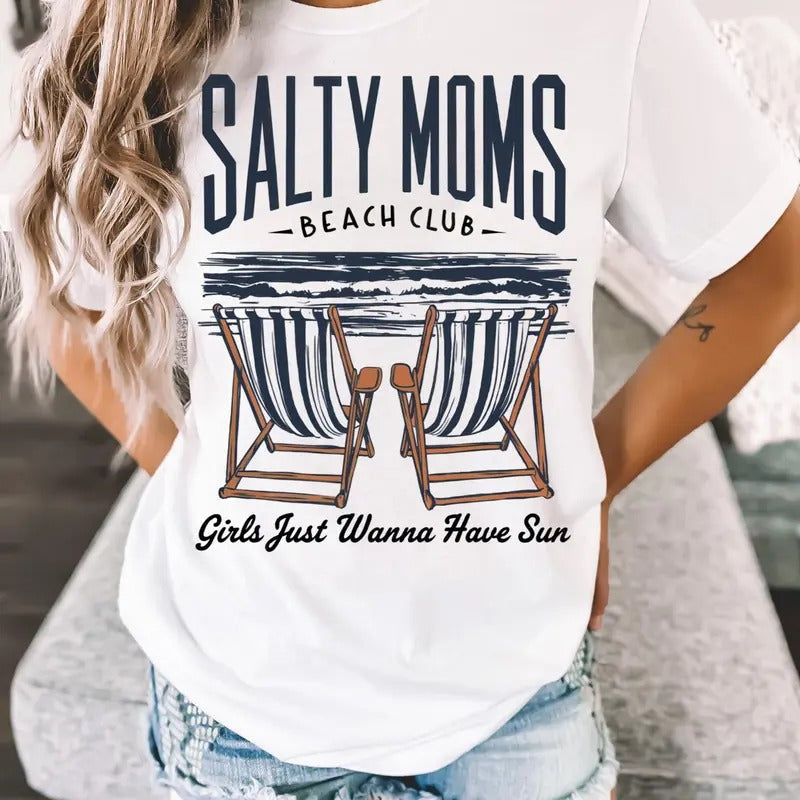 Beach Club Shirt Summer Shirt Beach Shirt Retro Beach Girl Shirt Funny Sarcastic Mom Shirt Shirt T-Shirts, Hoodie, Sweatshirt - T-Shirt, Sweatshirt, Hoodie