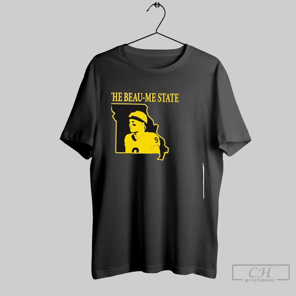 The Beau Me State Beau Pribula Missouri Tigers T Shirt Unisex T-shirt, Sweatshirt, Hoodie, Long Sleeve Tee - T-Shirt, Sweatshirt, Hoodie