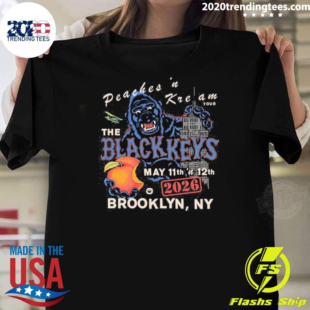 The Black Keys Brooklyn Paramount In NYC May 11-12 2026 Tee Shirt Unisex T-shirt, Sweatshirt, Hoodie, Long Sleeve Tee - T-Shirt, Sweatshirt, Hoodie