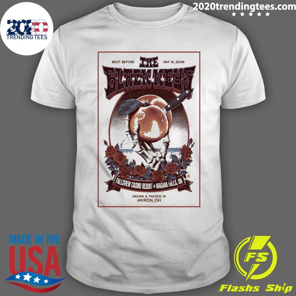The Black Keys Niagara Falls Tour On May 8 2026 Poster Shirt Unisex T-shirt, Sweatshirt, Hoodie, Long Sleeve Tee - T-Shirt, Sweatshirt, Hoodie