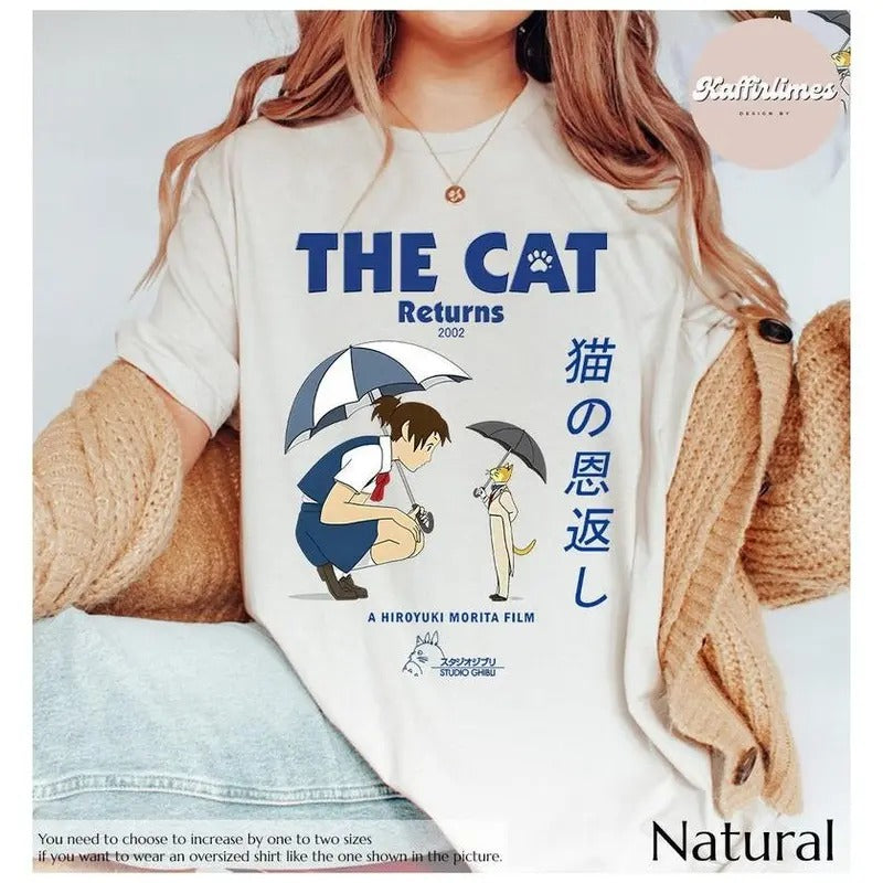 Cat Returns Shirt Studio Ghibli Shirt Ghibli Shirt Hayao Miyazaki Studio Ghibli Studio Ghibli Film Anime Cat Returns T-Shirts, Hoodie, Sweatshirt - T-Shirt, Sweatshirt, Hoodie