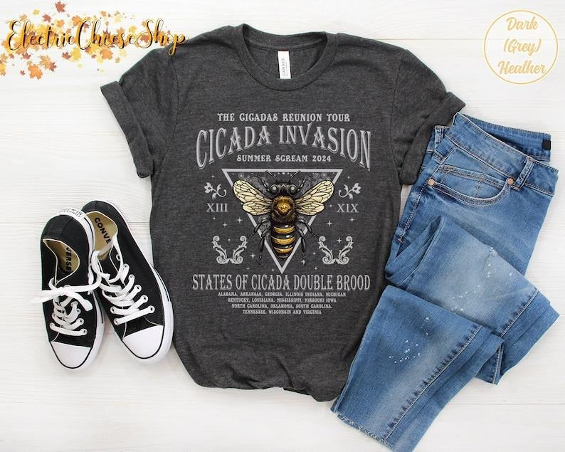 Cicadas Reunion Tour Shirt Cicada Concert Tour 2024 Shirt Year Cicadas Shirt Funny Cicada Summer Bug Lover T-Shirts, Hoodie, Sweatshirt - T-Shirt, Sweatshirt, Hoodie