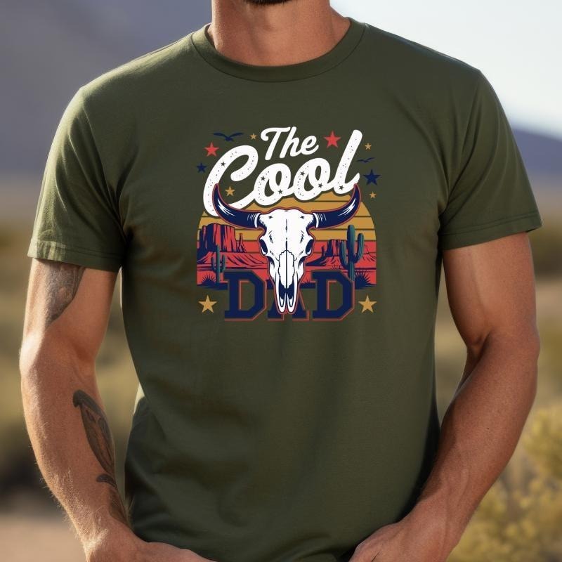 Cool Dad Shirt Western Dad Shirt Retro Western Cool Dad Shirt Happy Shirt Dad Life Shirt Shirt T-Shirts, Hoodie, Sweatshirt - T-Shirt, Sweatshirt, Hoodie