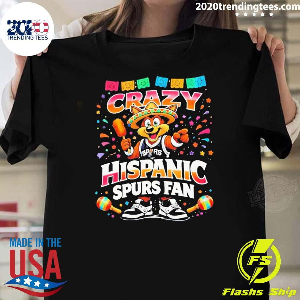 The Coyote Crazy Hispanic Spurs Fan Basketball Mexico Game Day 2026 Shirt Unisex T-shirt, Sweatshirt, Hoodie, Long Sleeve Tee - T-Shirt, Sweatshirt, Hoodie