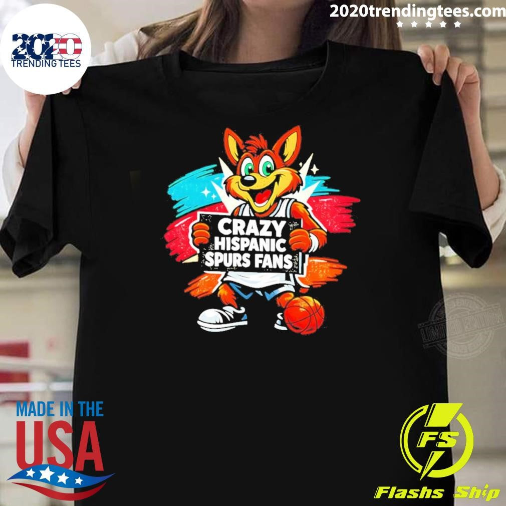 The Coyote Crazy Hispanic Spurs Fans Basketball Game Day 2026 Shirt Unisex T-shirt, Sweatshirt, Hoodie, Long Sleeve Tee - T-Shirt, Sweatshirt, Hoodie